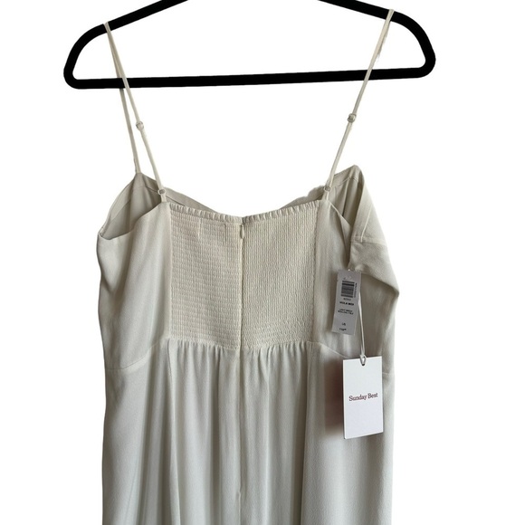 NWT Aritzia Sunday Best Violi Midi in Light Birch, Size L - Picture 10 of 14